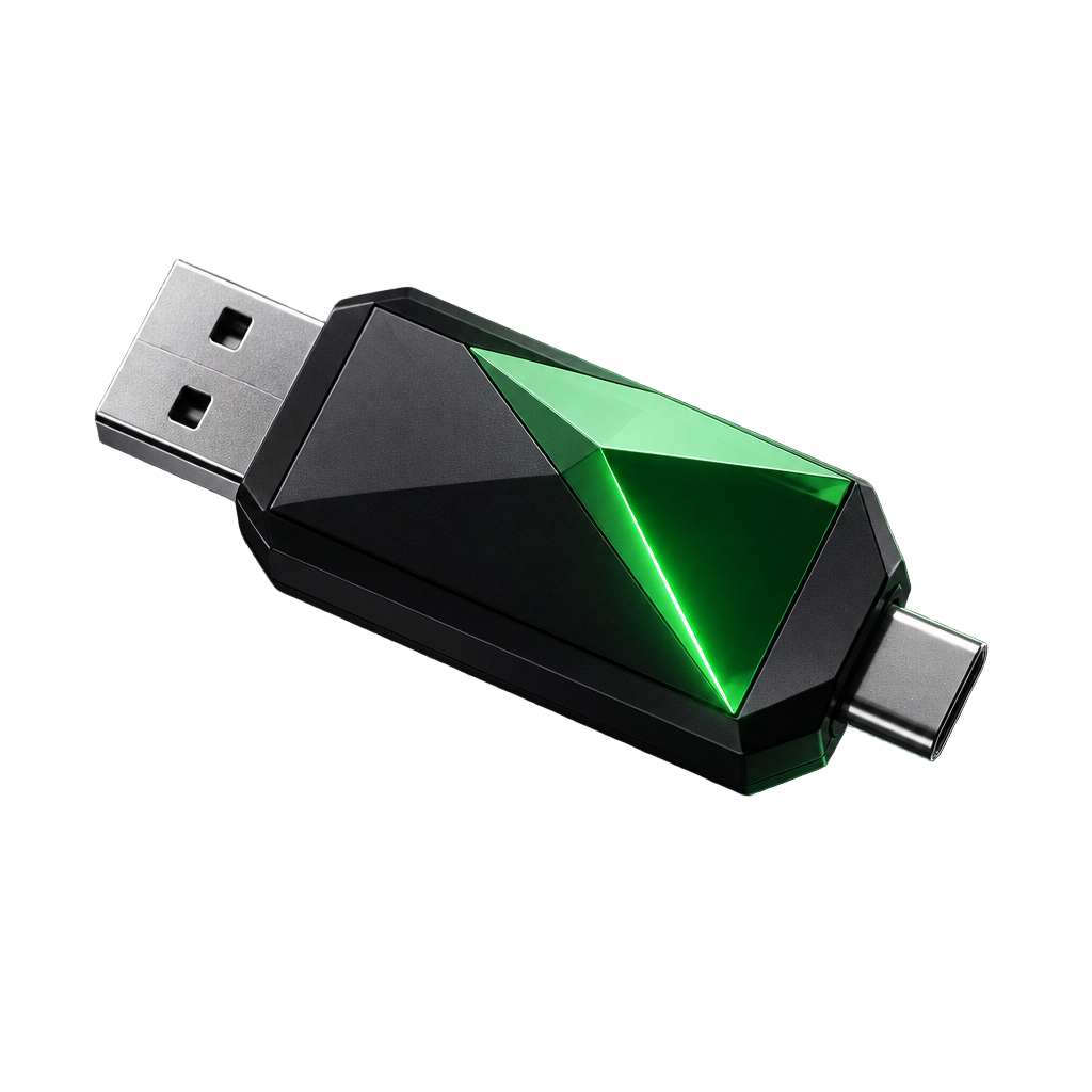 Neurastick Starter USB-A and USB-C private AI drive